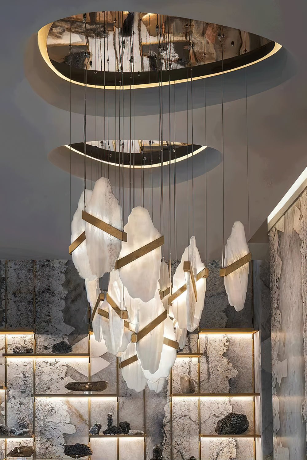 Ollorus Irregular Alabaster Chandelier - Neutralighting