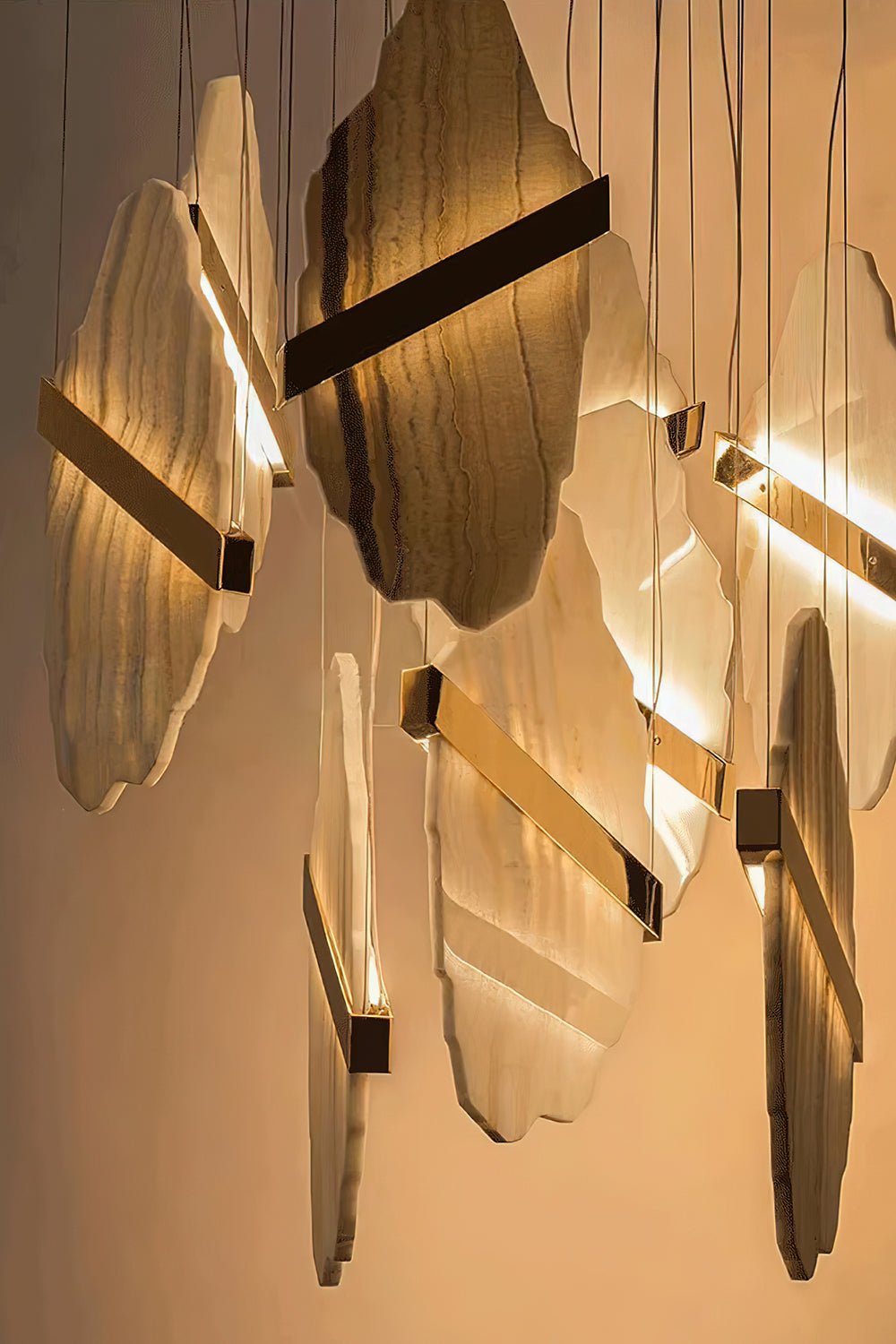 Ollorus Irregular Alabaster Chandelier - Neutralighting