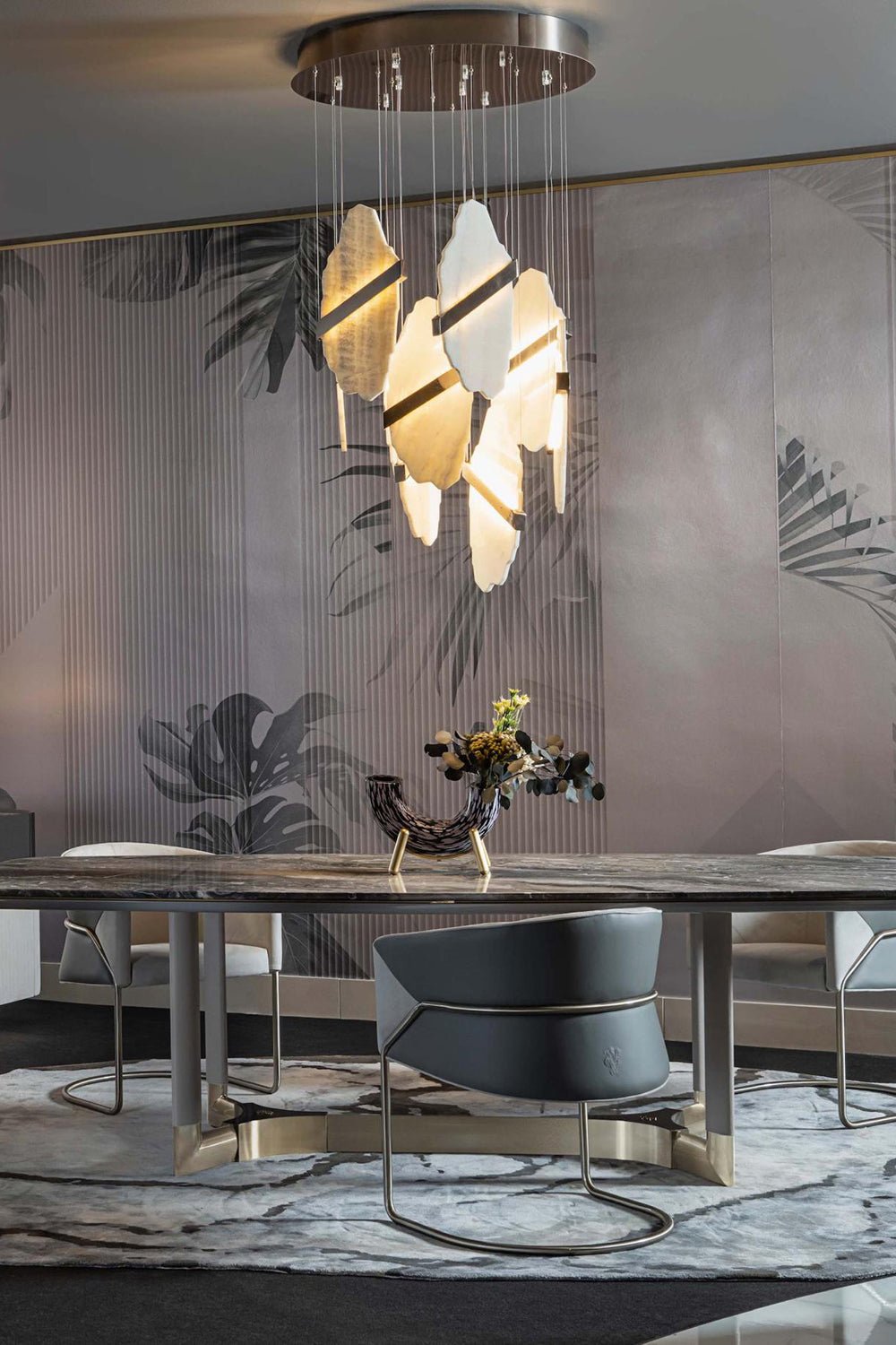 Ollorus Irregular Alabaster Chandelier - Neutralighting