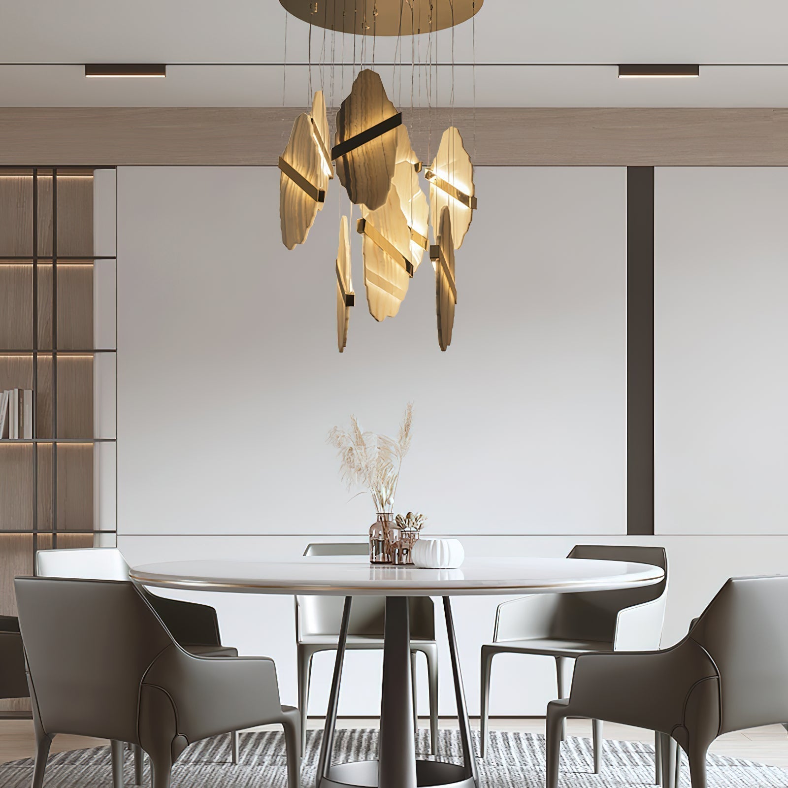 Ollorus Irregular Alabaster Chandelier - Neutralighting