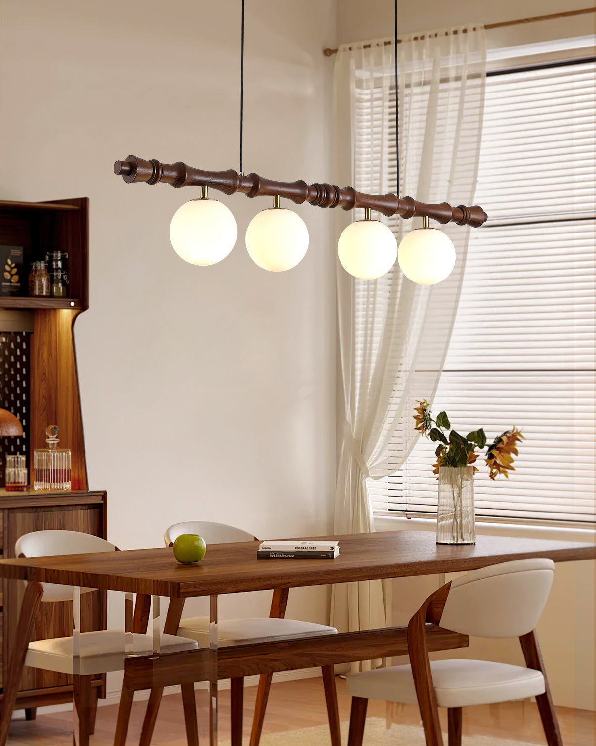 Bivio Wooden Pendant Light - Letslighting