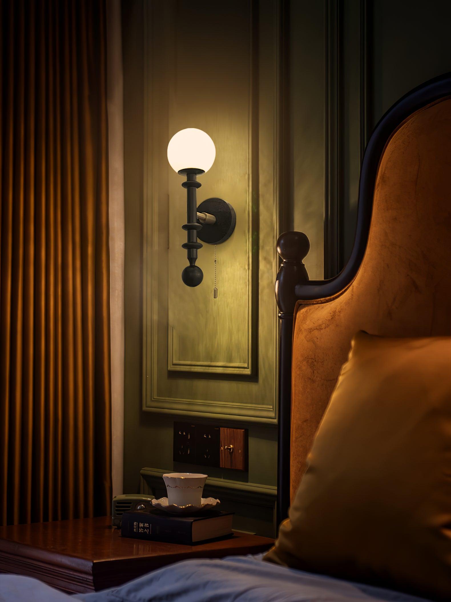 Elmiror Applique Murale en Verre et Bois Moderne - Neutralighting