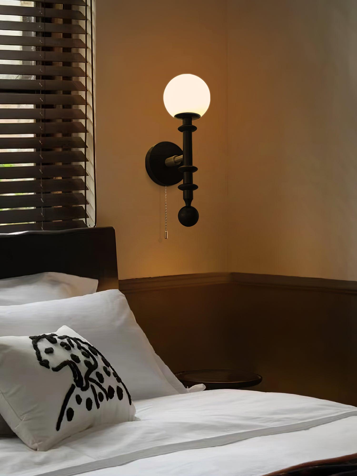 Elmiror Applique Murale en Verre et Bois Moderne - Neutralighting