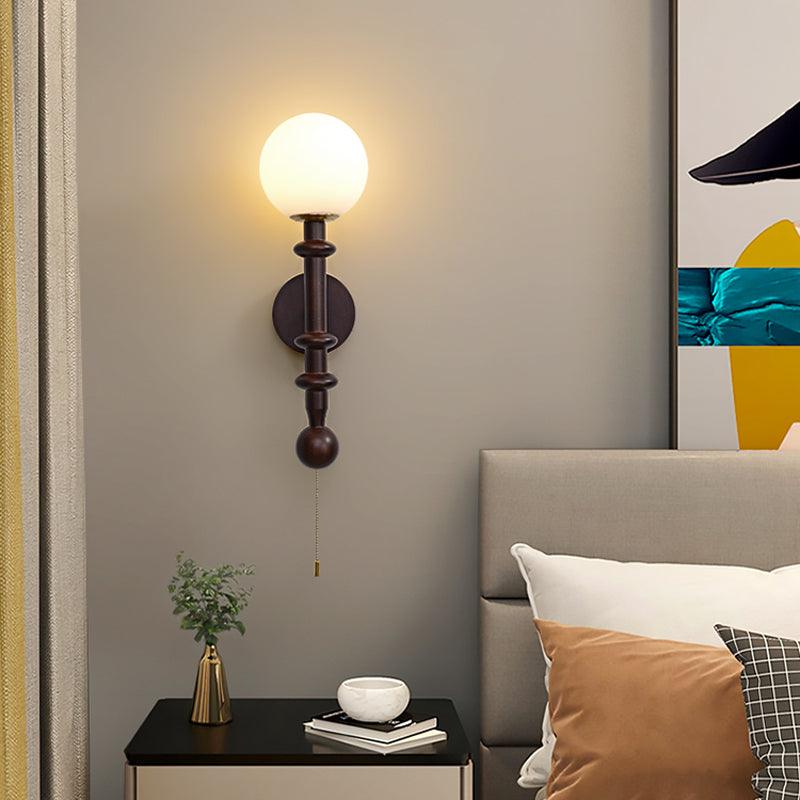 Elmiror Applique Murale en Verre et Bois Moderne - Neutralighting