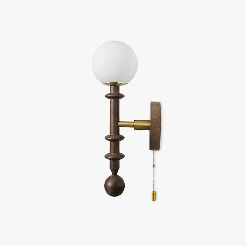 Elmiror Applique Murale en Verre et Bois Moderne - Neutralighting