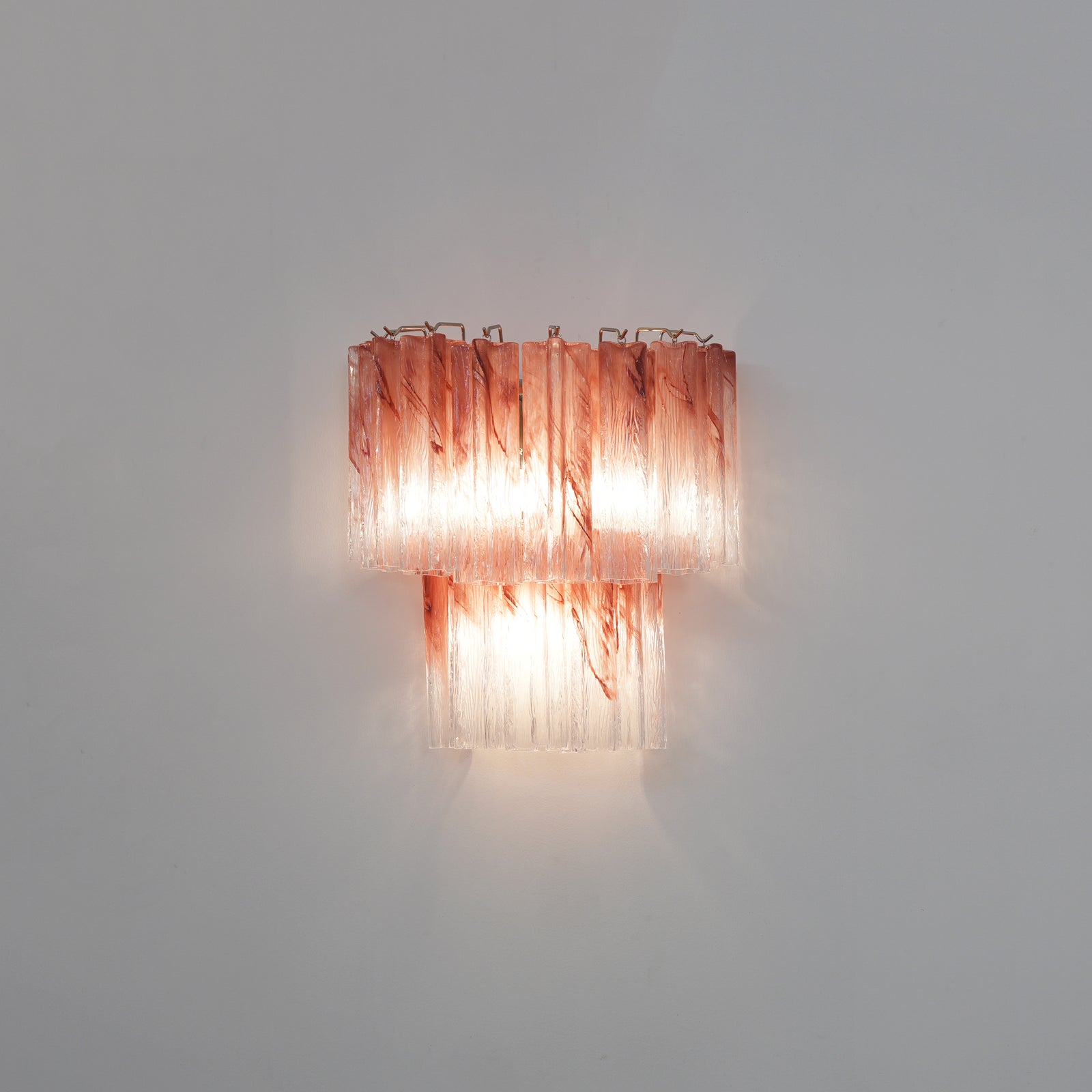 Aurora Wall Light Rose Glass Blades Romantic Watercolor - Letslighting