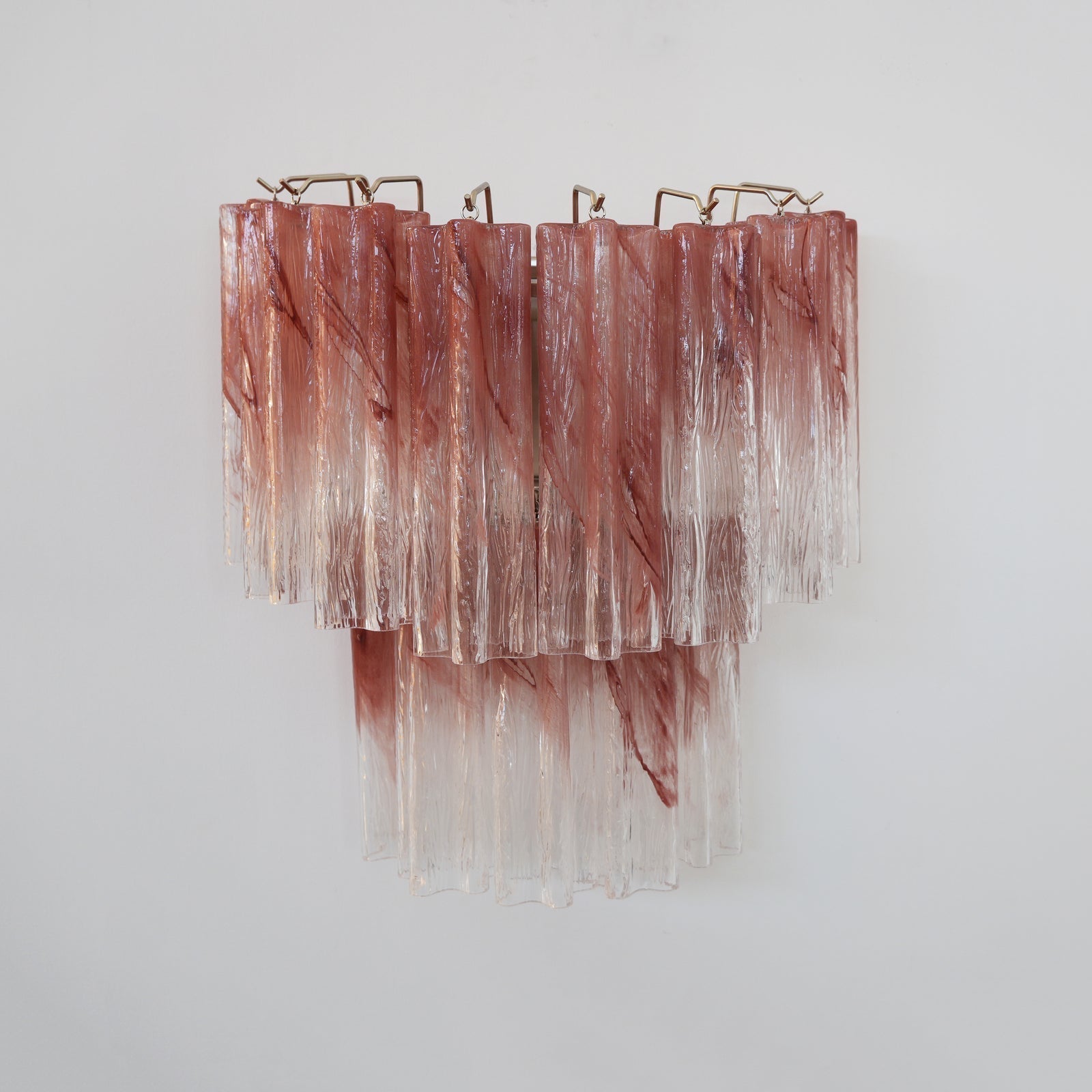 Aurora Wall Light Rose Glass Blades Romantic Watercolor - Letslighting