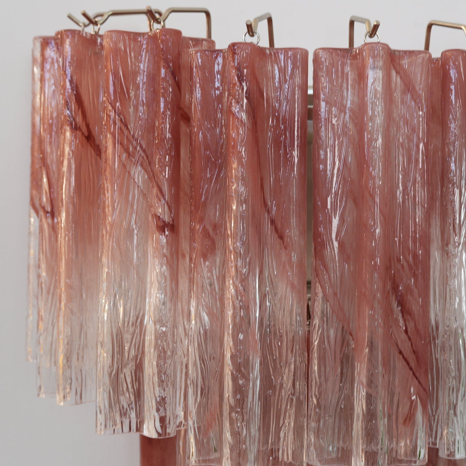 Aurora Wall Light Rose Glass Blades Romantic Watercolor - Letslighting