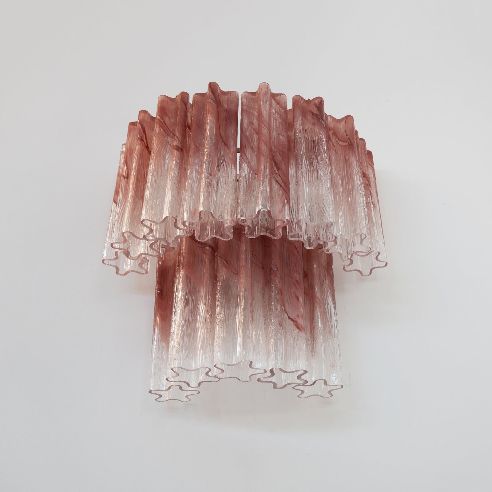 Aurora Wall Light Rose Glass Blades Romantic Watercolor - Letslighting