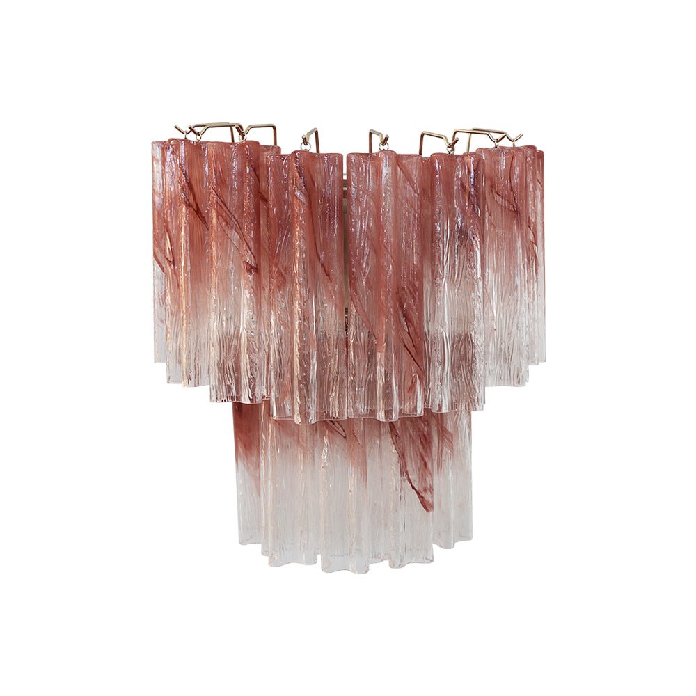 Aurora Wall Light Rose Glass Blades Romantic Watercolor - Letslighting