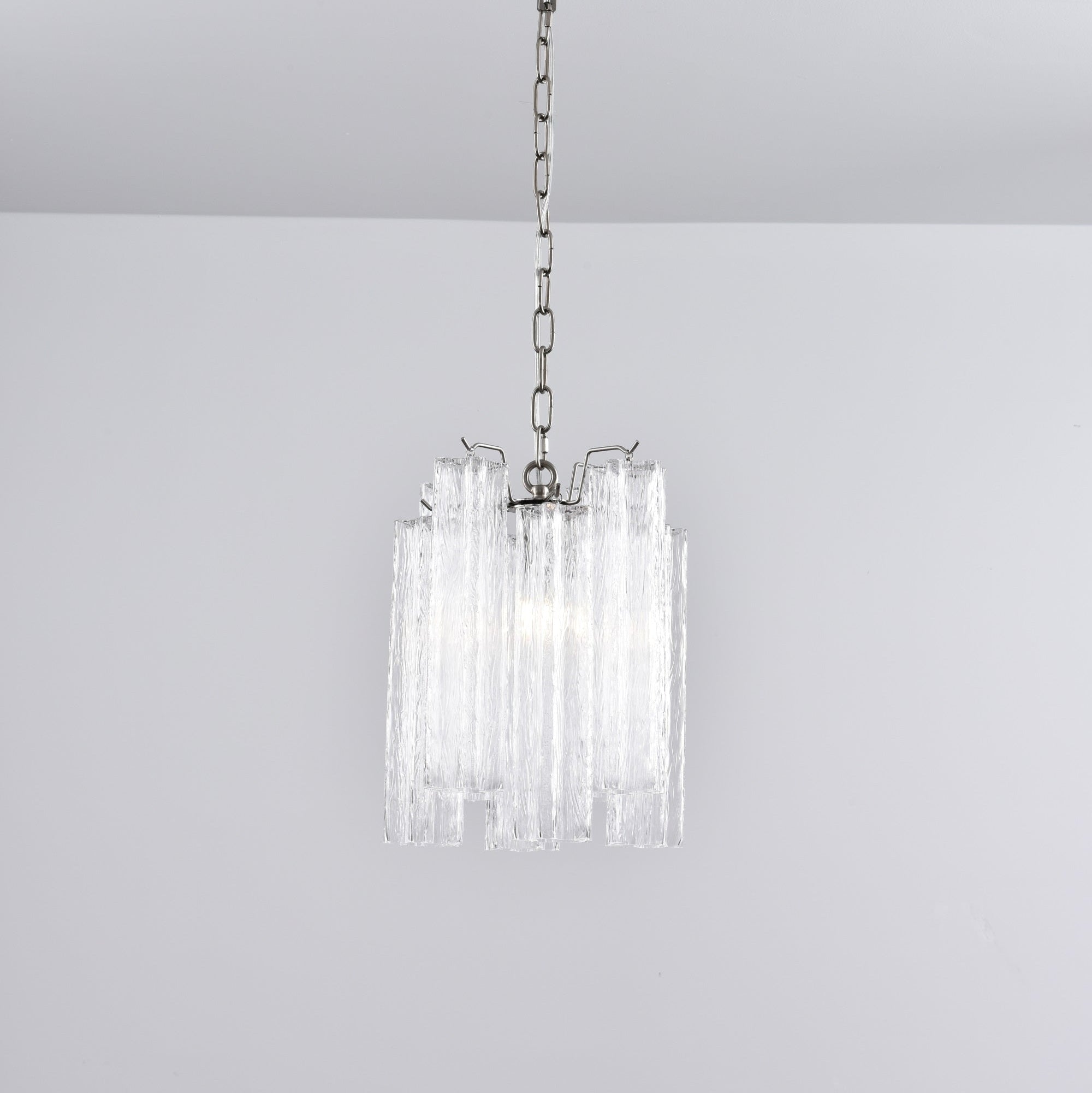 Aurora Chandelier Pink Gradient Murano Glass - Letslighting