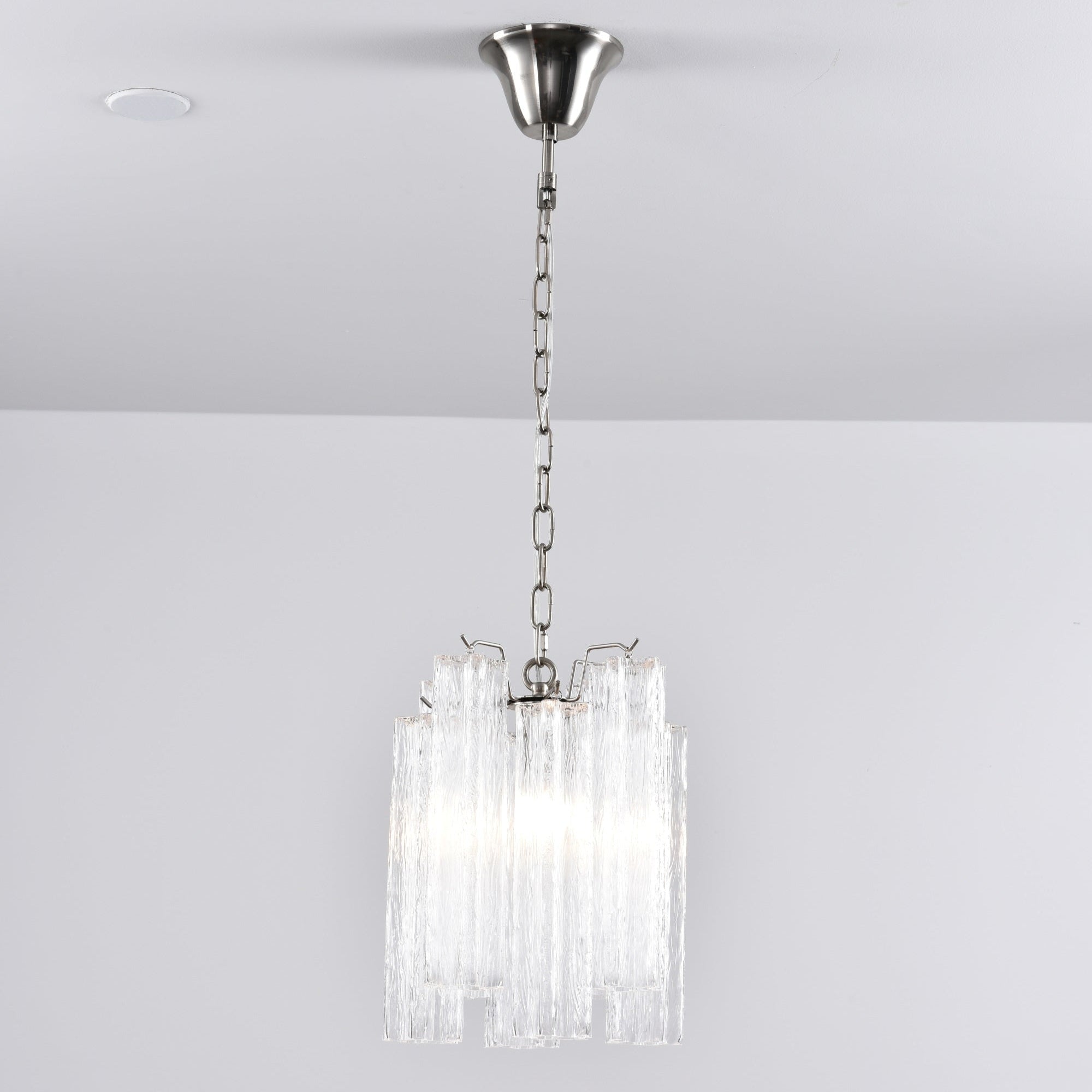 Aurora Chandelier Pink Gradient Murano Glass - Letslighting