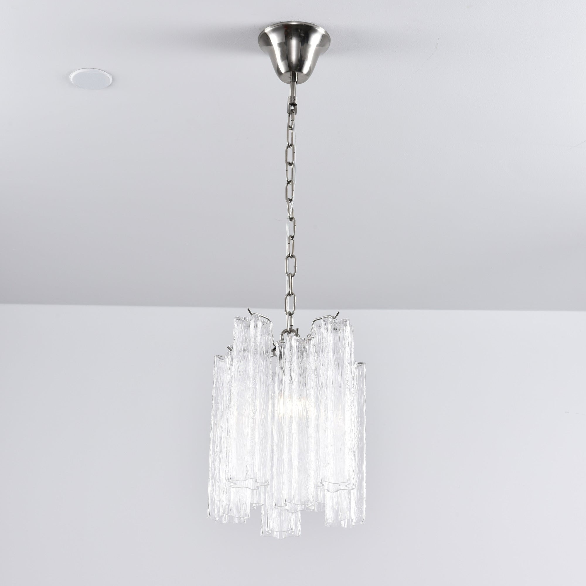 Aurora Chandelier Pink Gradient Murano Glass - Letslighting