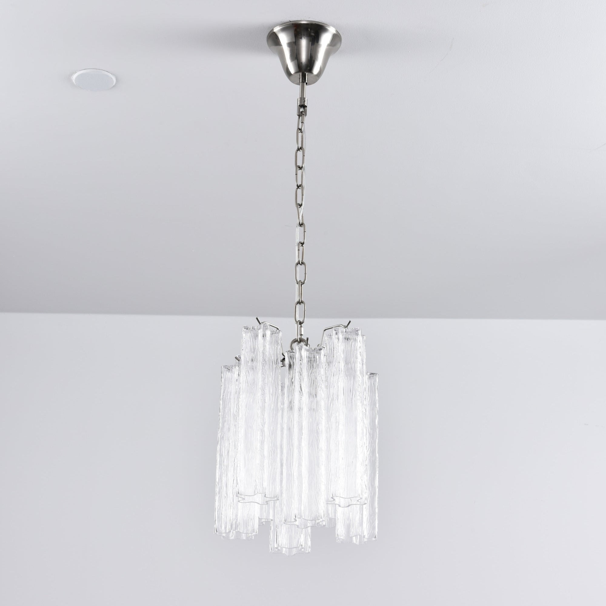 Aurora Chandelier Pink Gradient Murano Glass - Letslighting