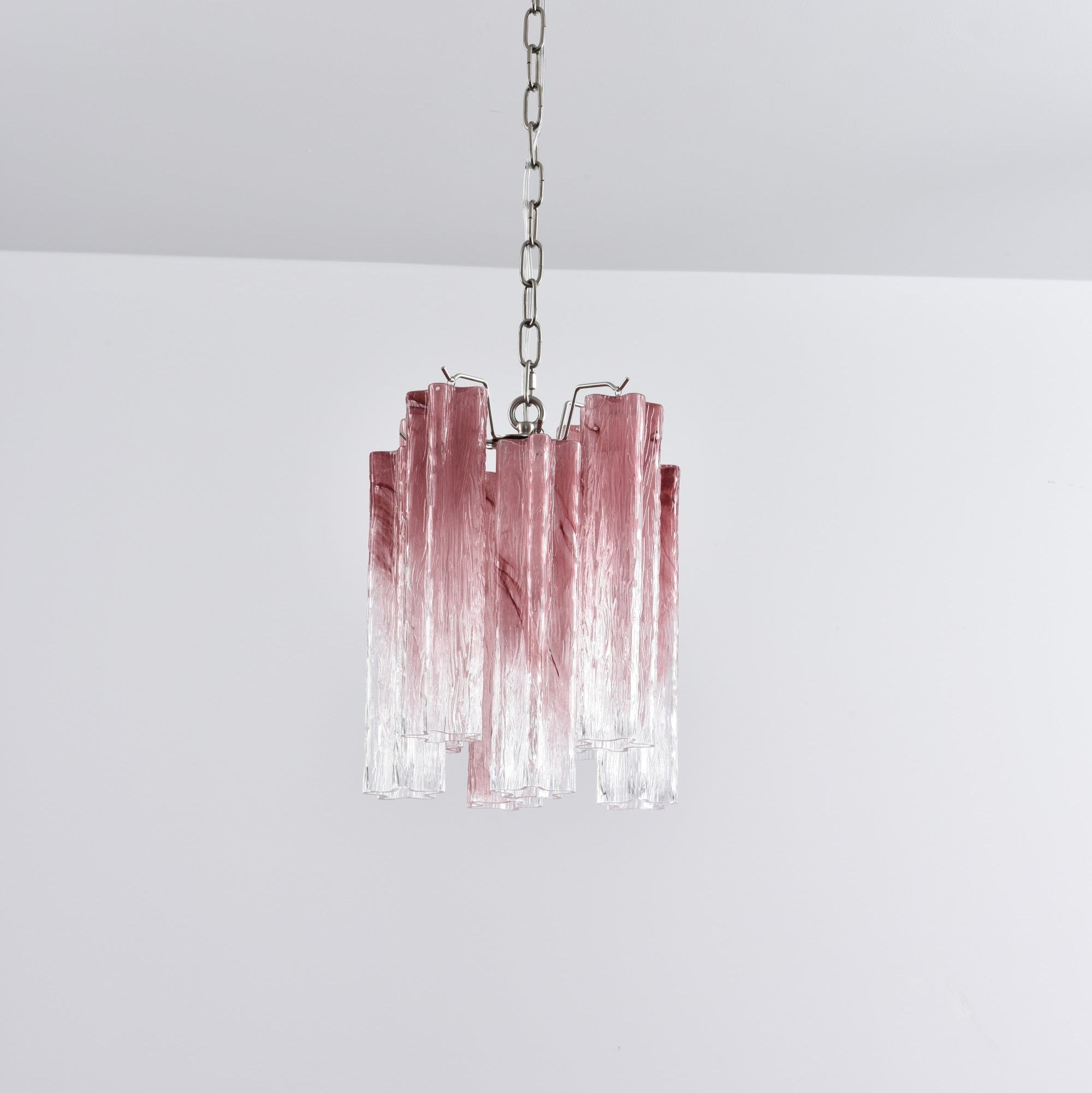 Aurora Chandelier Pink Gradient Murano Glass - Letslighting