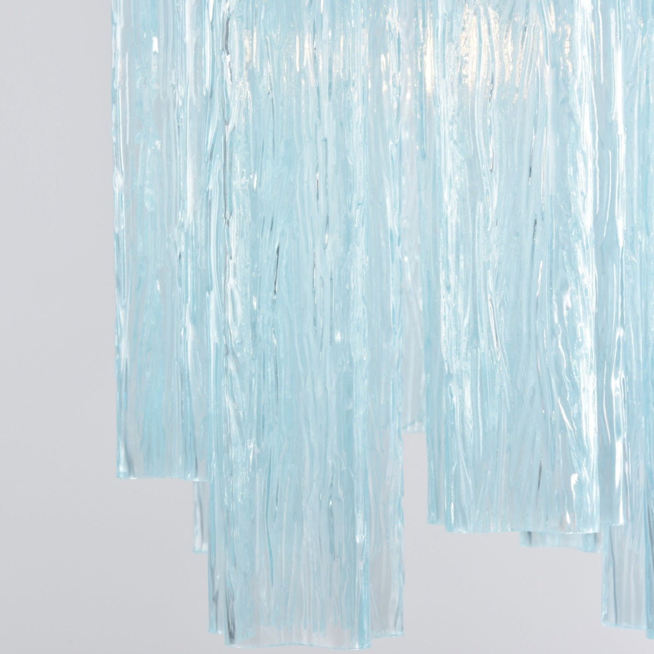 Aurora Chandelier Pink Gradient Murano Glass - Letslighting