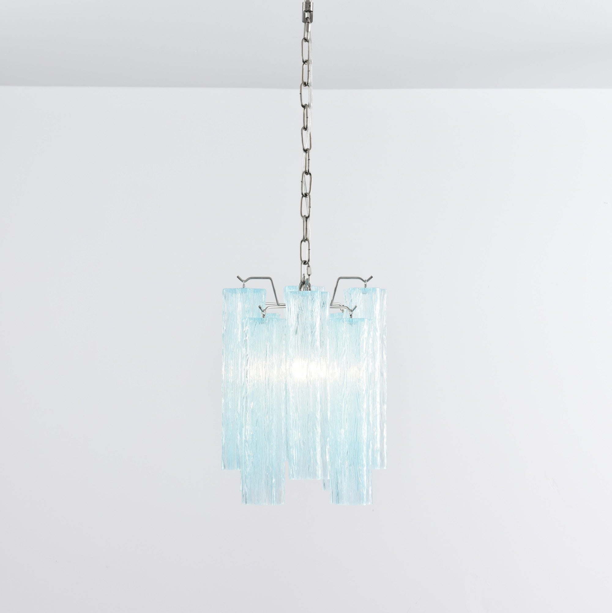 Aurora Chandelier Pink Gradient Murano Glass - Letslighting