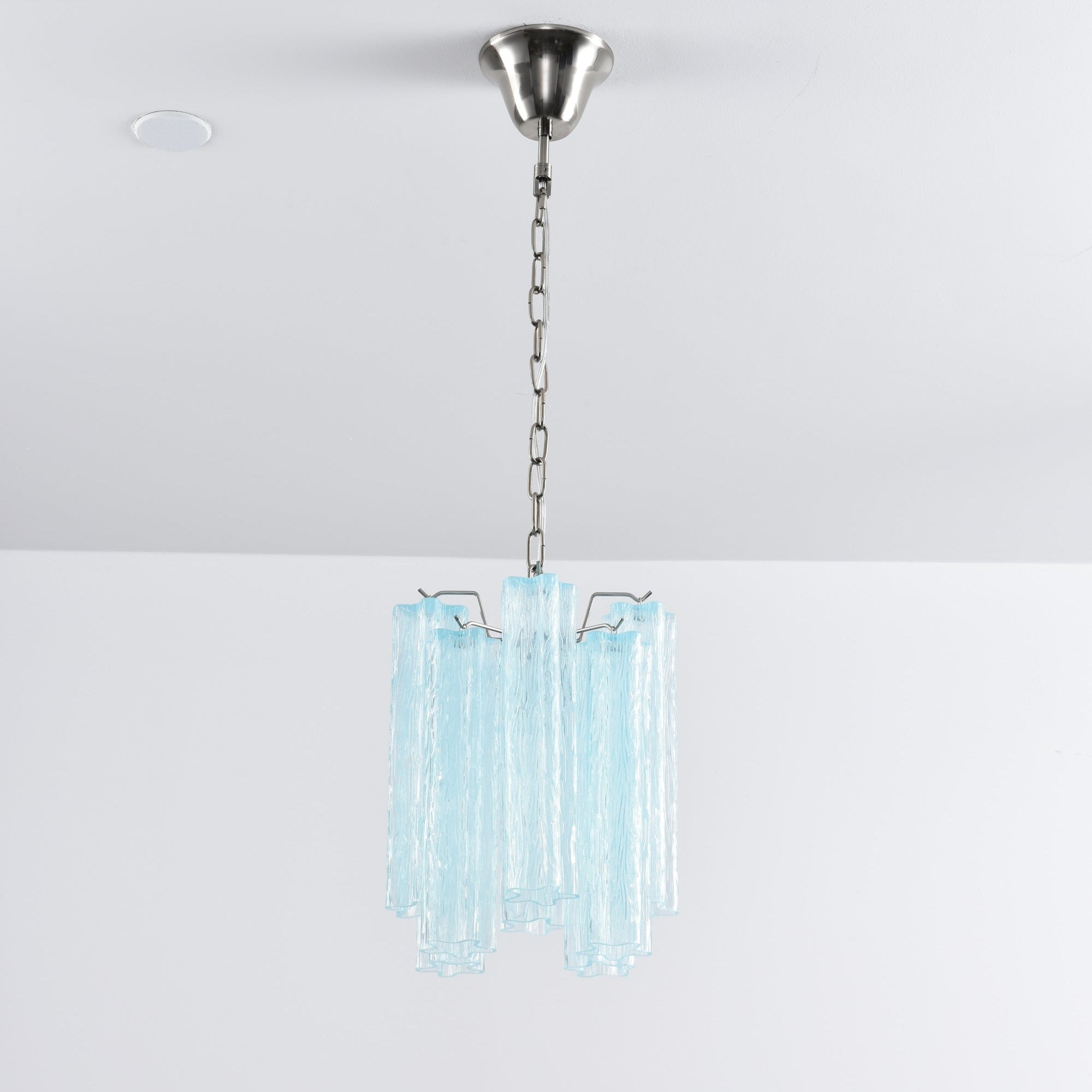 Aurora Chandelier Pink Gradient Murano Glass - Letslighting