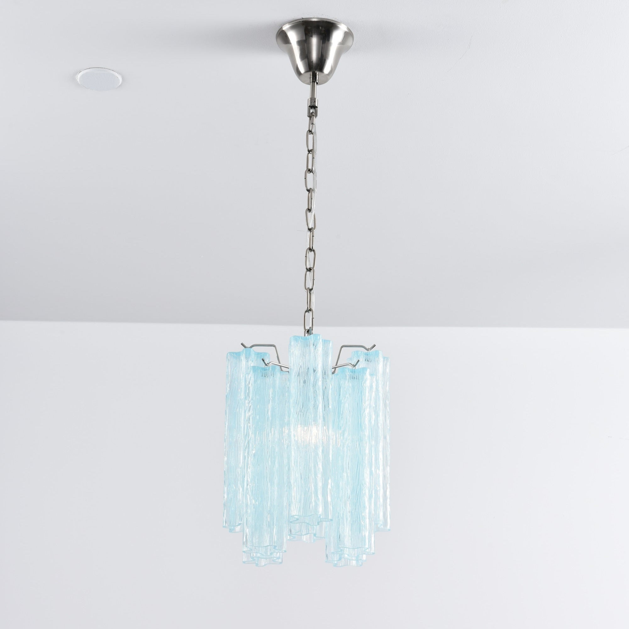 Aurora Chandelier Pink Gradient Murano Glass - Letslighting