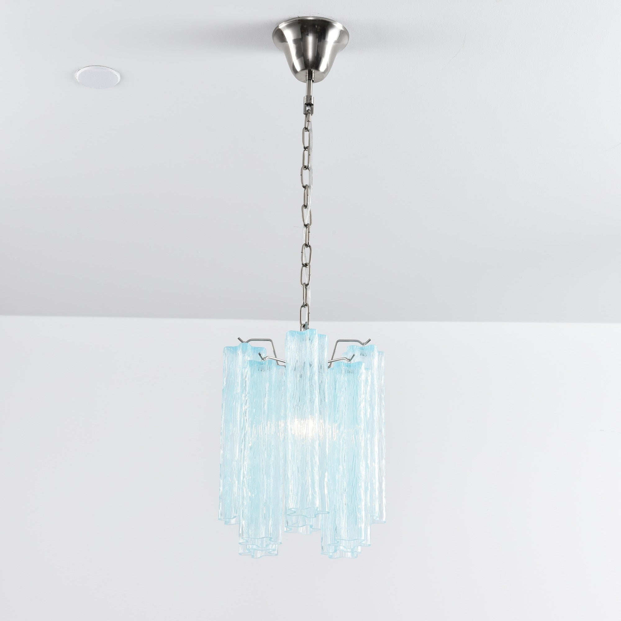 Aurora Chandelier Pink Gradient Murano Glass - Letslighting