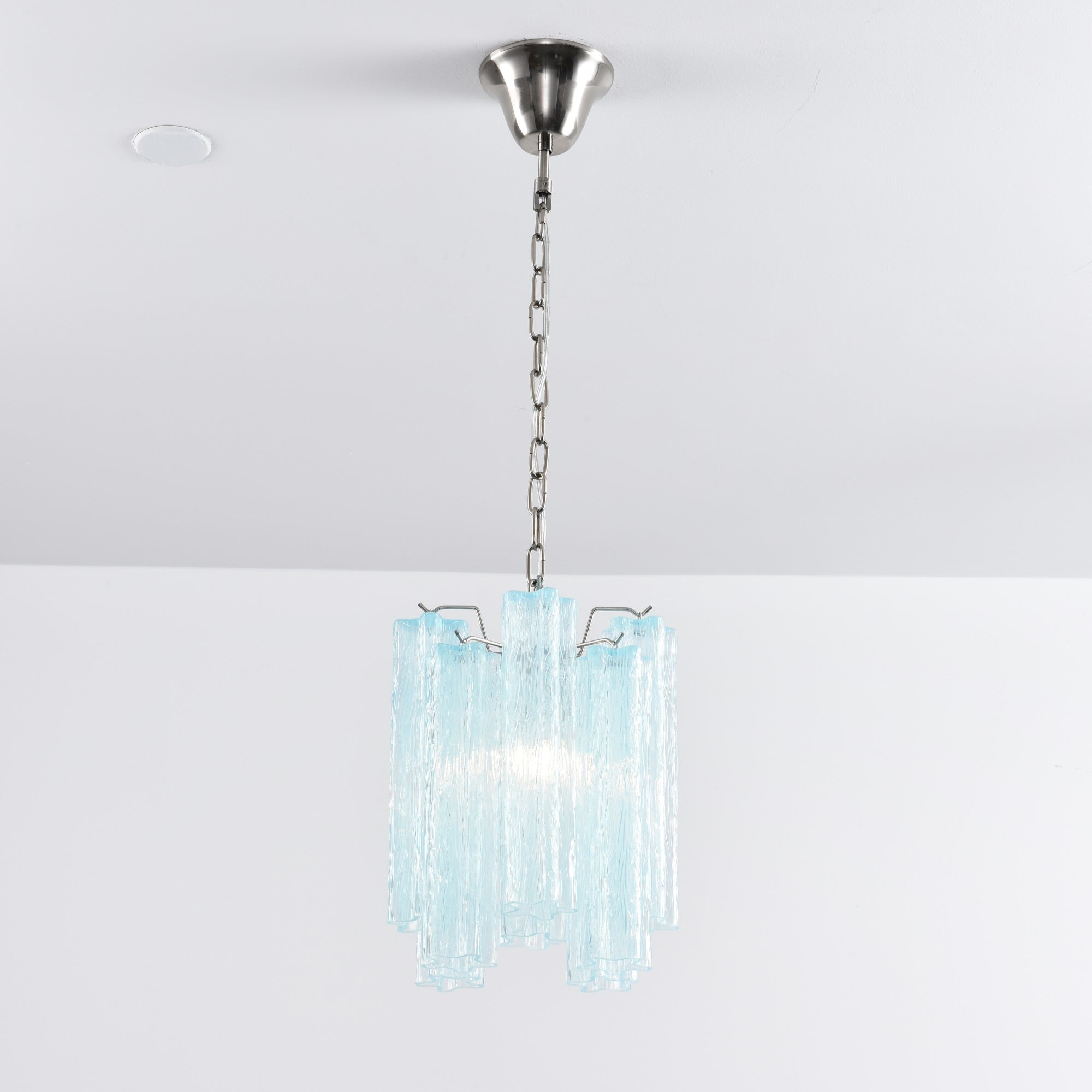 Aurora Chandelier Pink Gradient Murano Glass - Letslighting