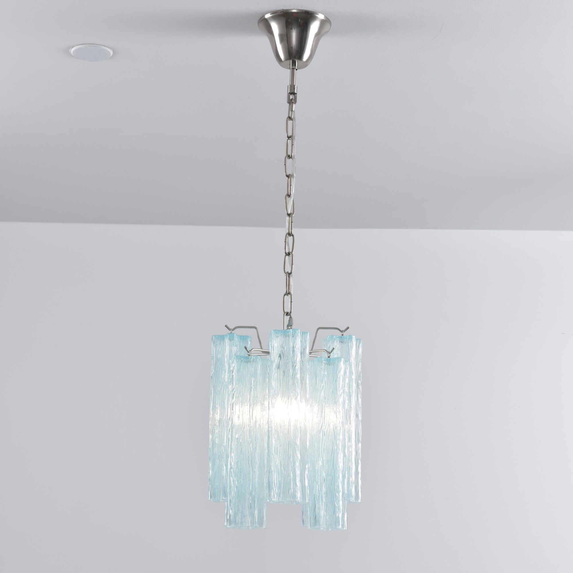 Aurora Chandelier Pink Gradient Murano Glass - Letslighting
