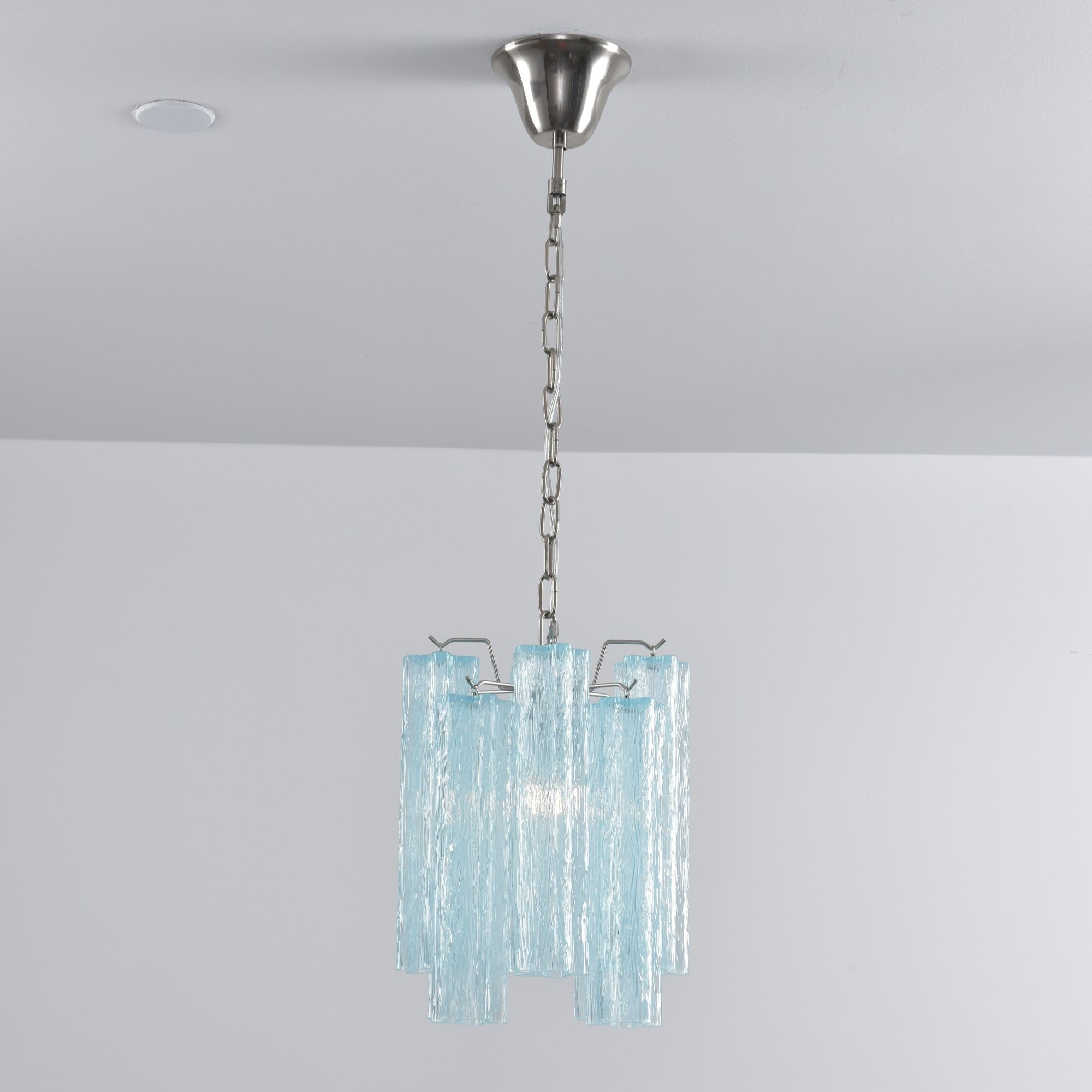 Aurora Chandelier Pink Gradient Murano Glass - Letslighting