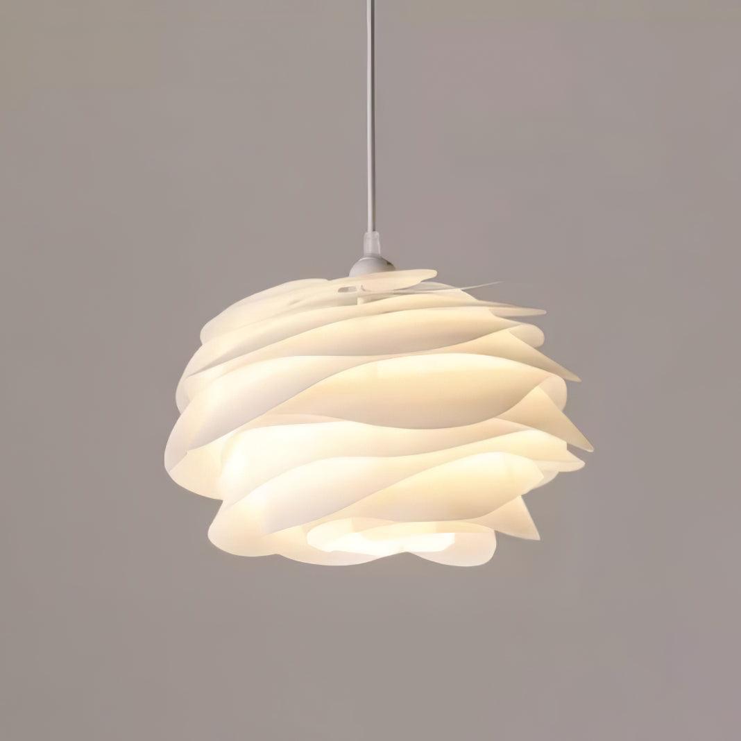 Solara Lampe suspendue en PVC motif rose floral superposé romantique - Neutralighting