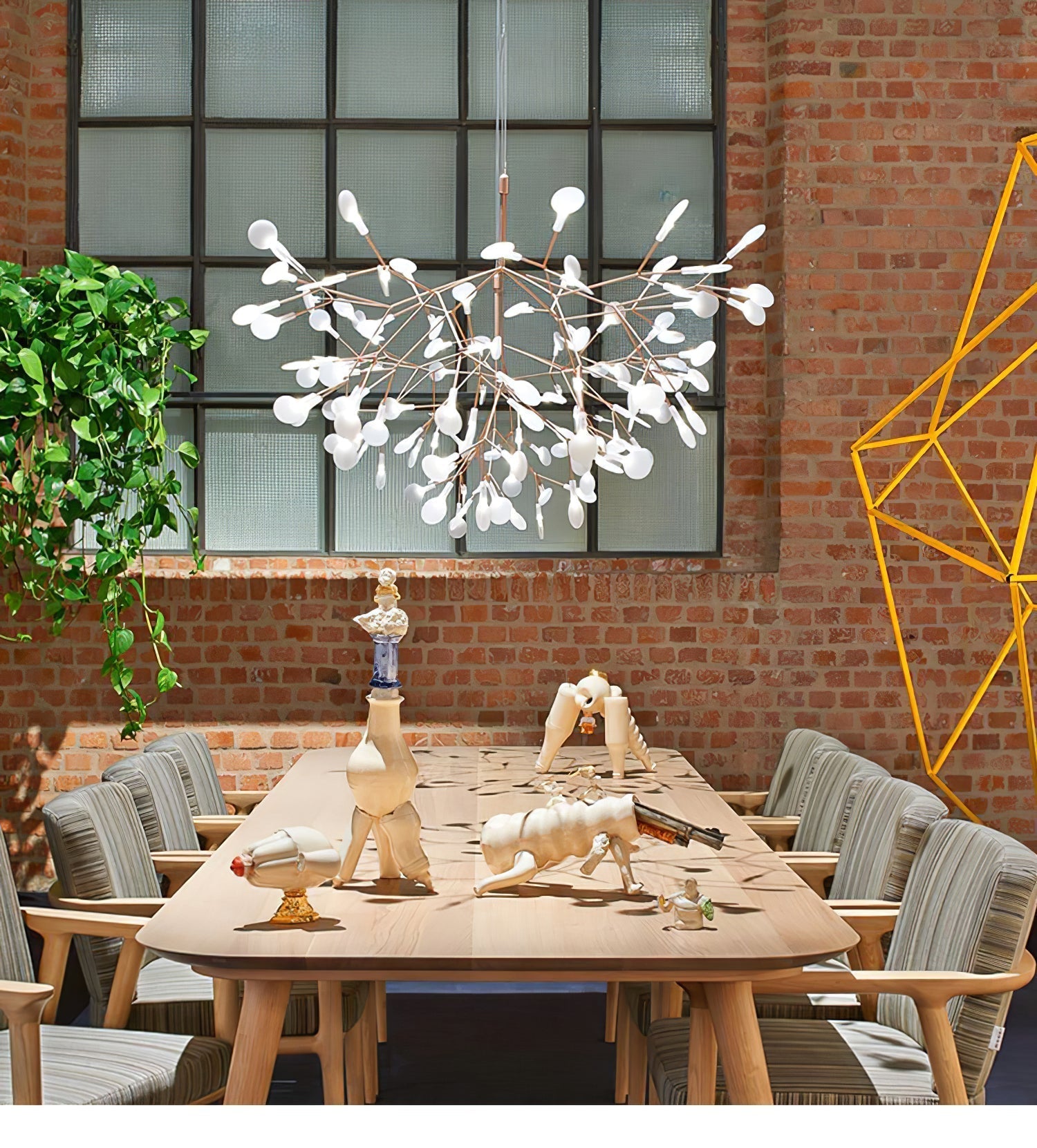 Lustra Chandelier Rose Gold Firefly LED Branch - Neutralighting
