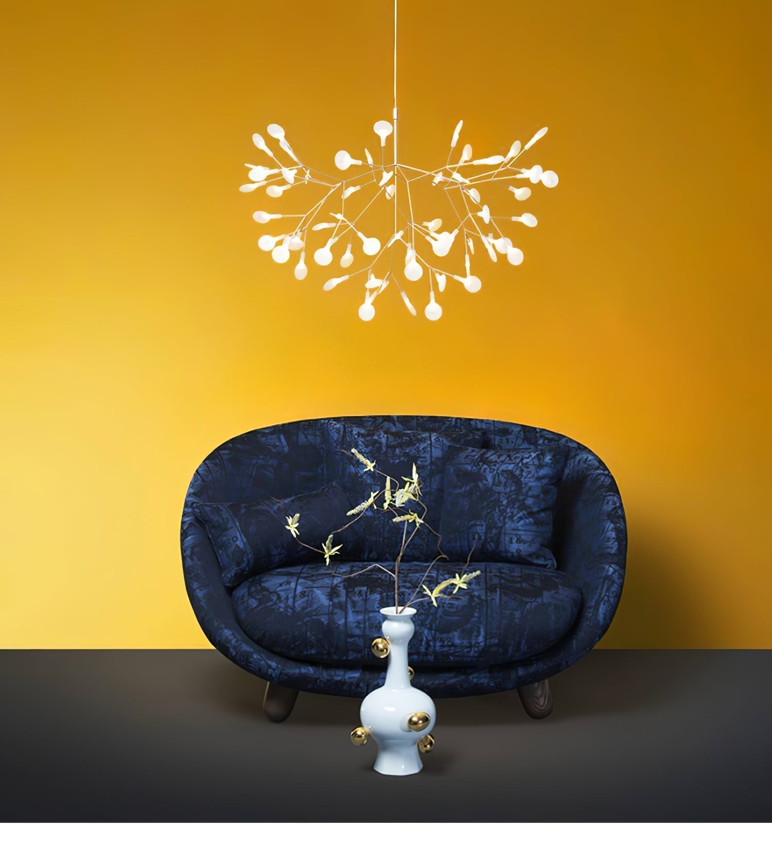 Lustra Chandelier Rose Gold Firefly LED Branch - Neutralighting