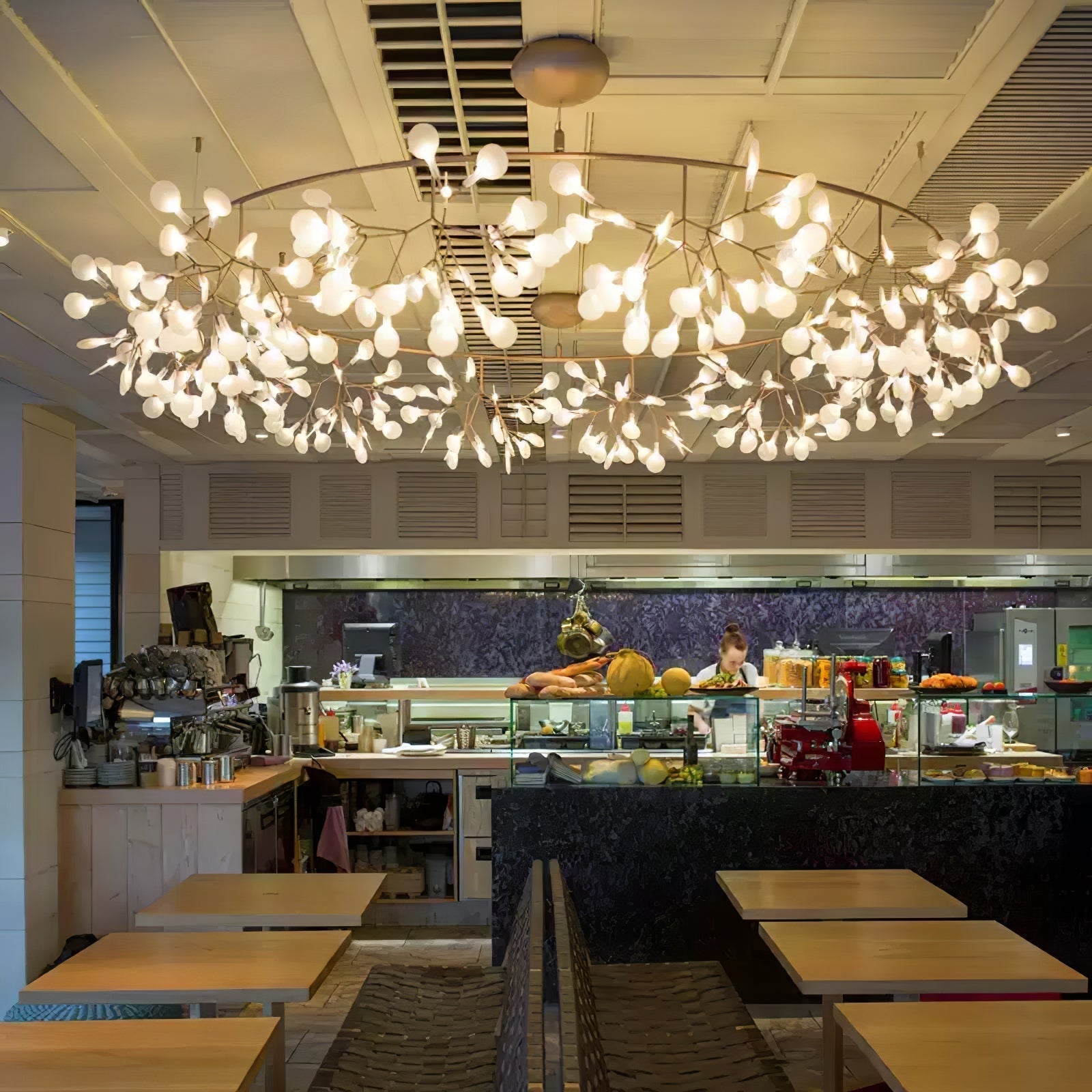 Lustra Chandelier Rose Gold Firefly LED Branch - Neutralighting