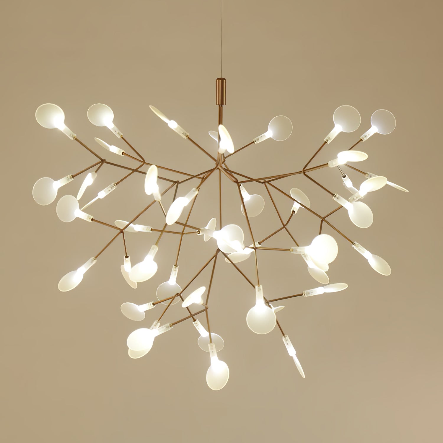 Lustra Chandelier Rose Gold Firefly LED Branch - Neutralighting