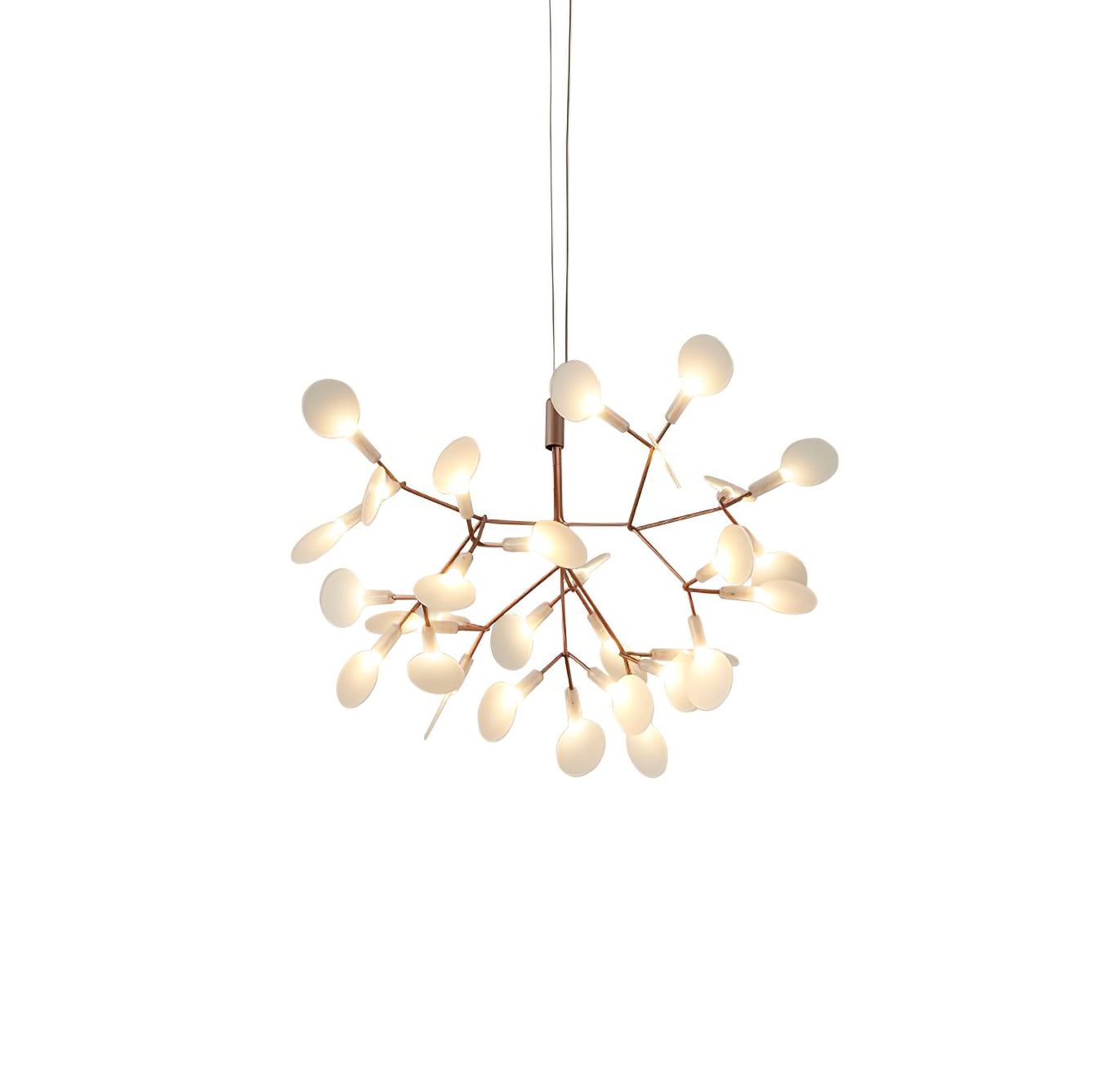 Lustra Chandelier Rose Gold Firefly LED Branch - Neutralighting