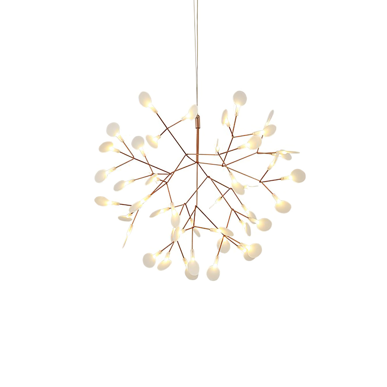 Lustra Chandelier Rose Gold Firefly LED Branch - Neutralighting