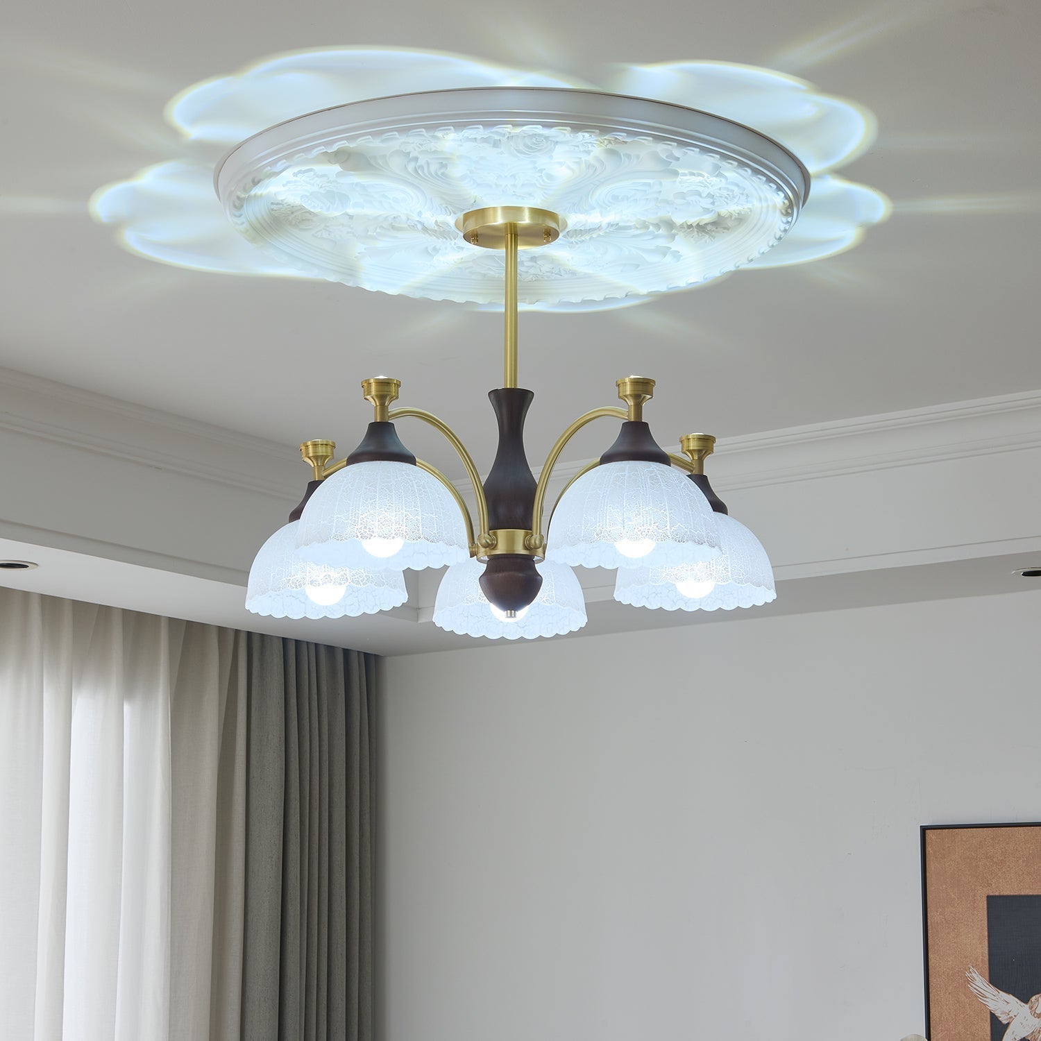 Rosetta Chandelier - Blowlighting