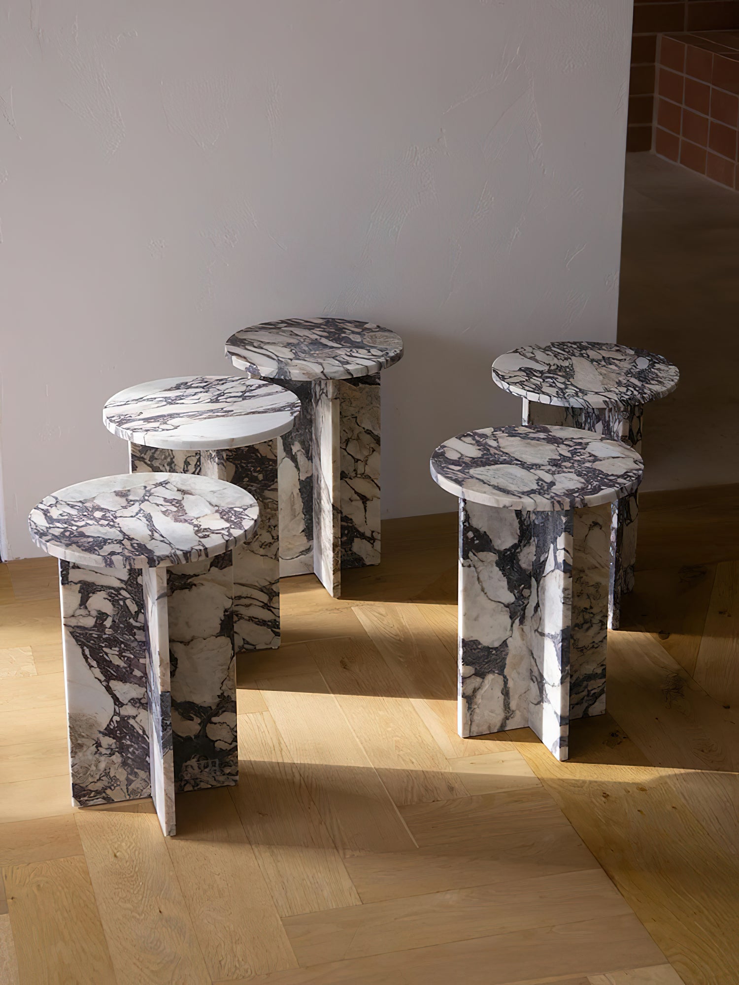 Acariel Modern Minimalist Marble Side Table Accessories - Lamp Copper