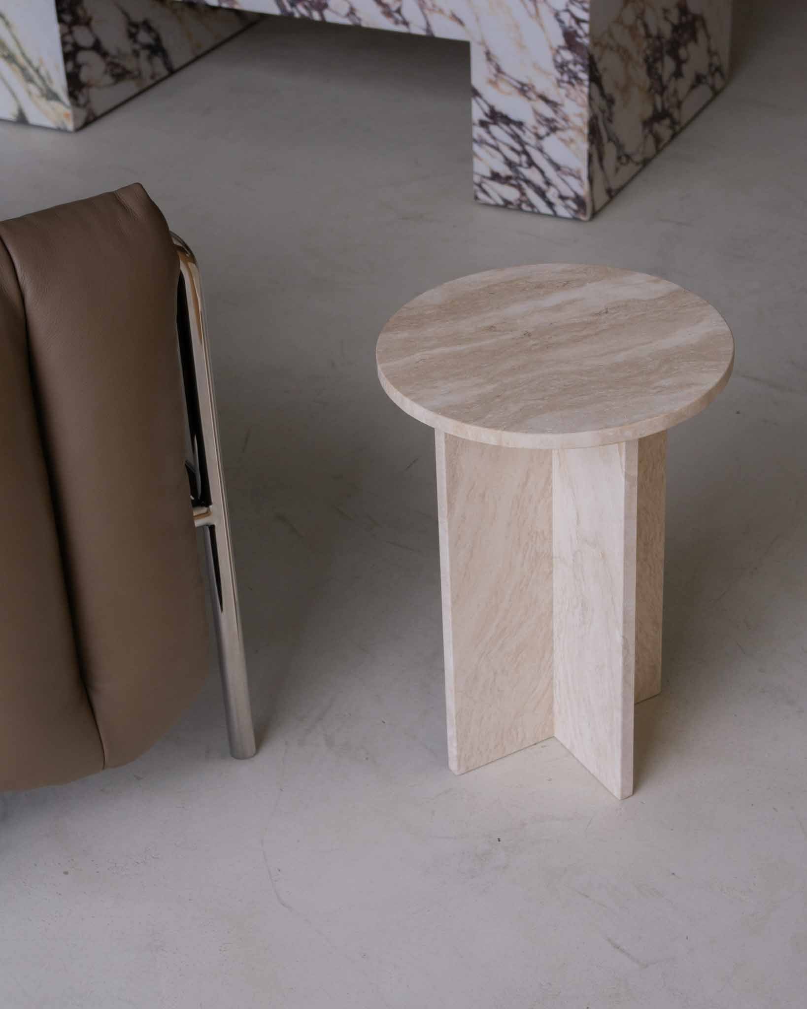 Acariel Modern Minimalist Marble Side Table Accessories - Lamp Copper