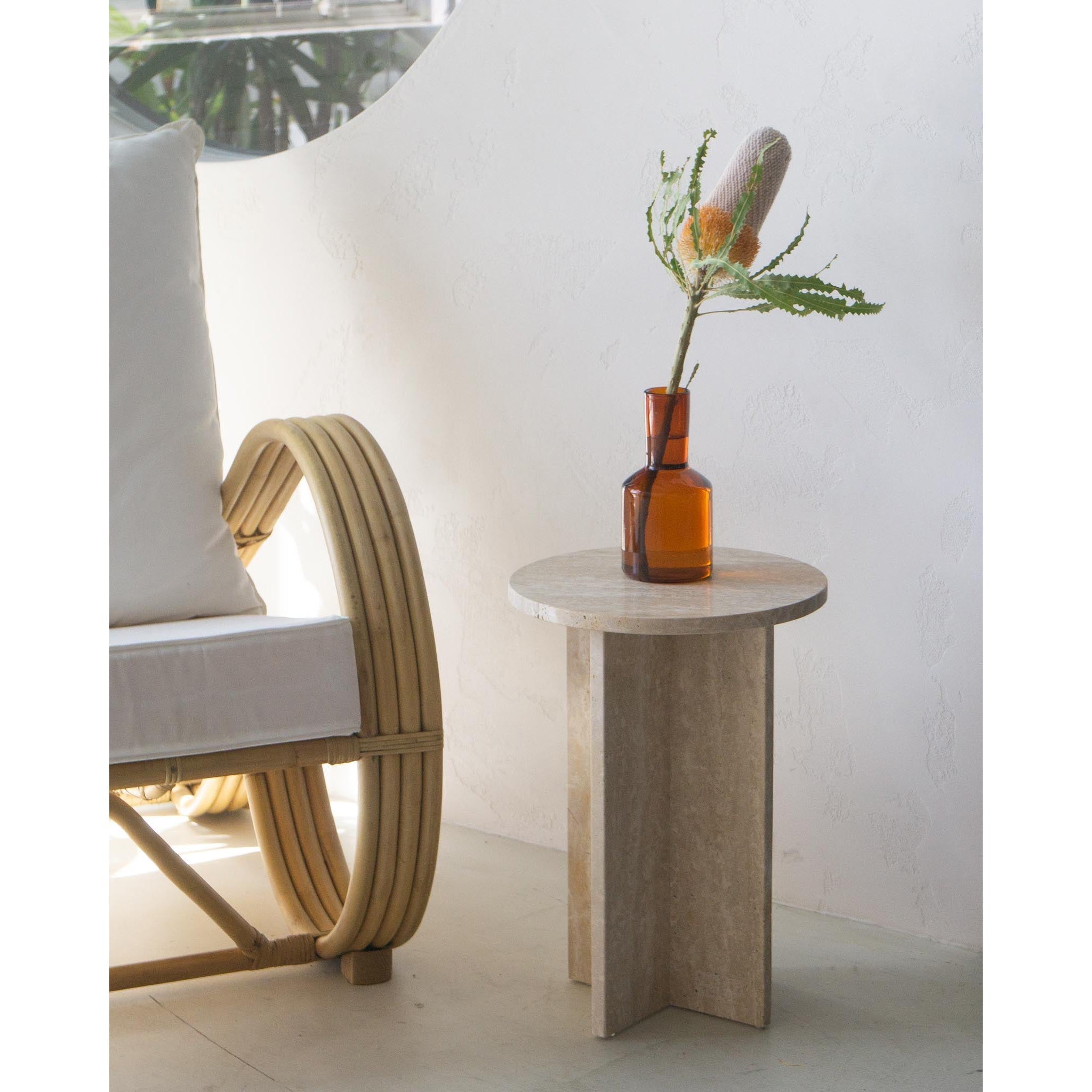 Acariel Modern Minimalist Marble Side Table Accessories - Lamp Copper