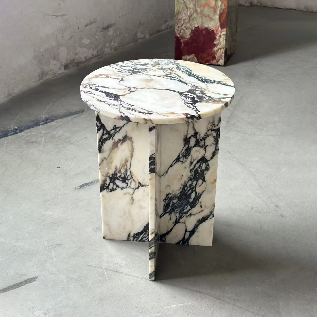 Acariel Modern Minimalist Marble Side Table Accessories - Lamp Copper
