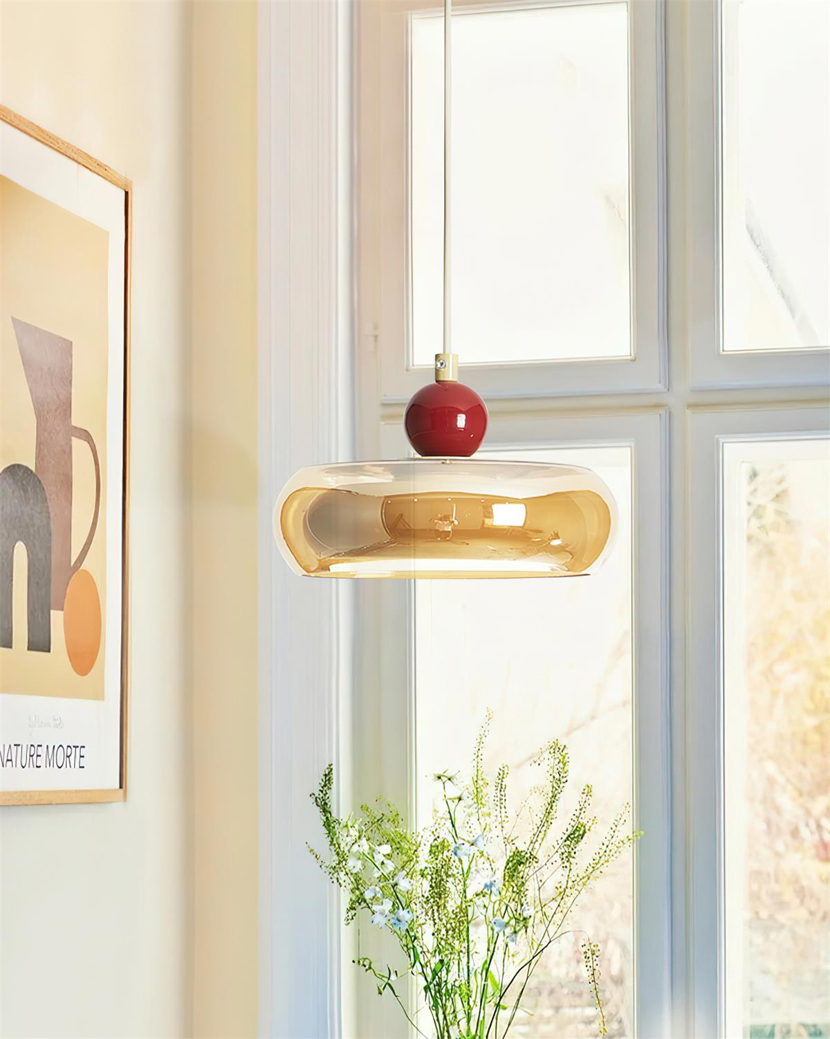 Suspension Jojo Ambre*Rouge - Neutralighting