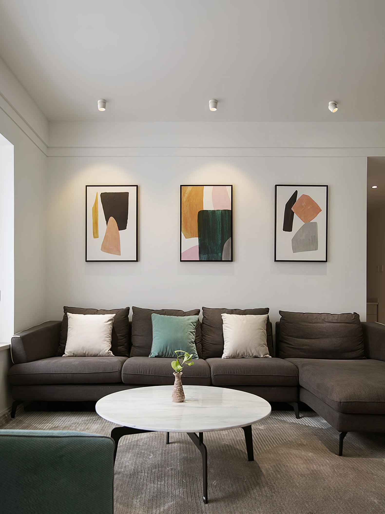 Solara Projecteur aluminium nervuré rotatif minimaliste - Neutralighting