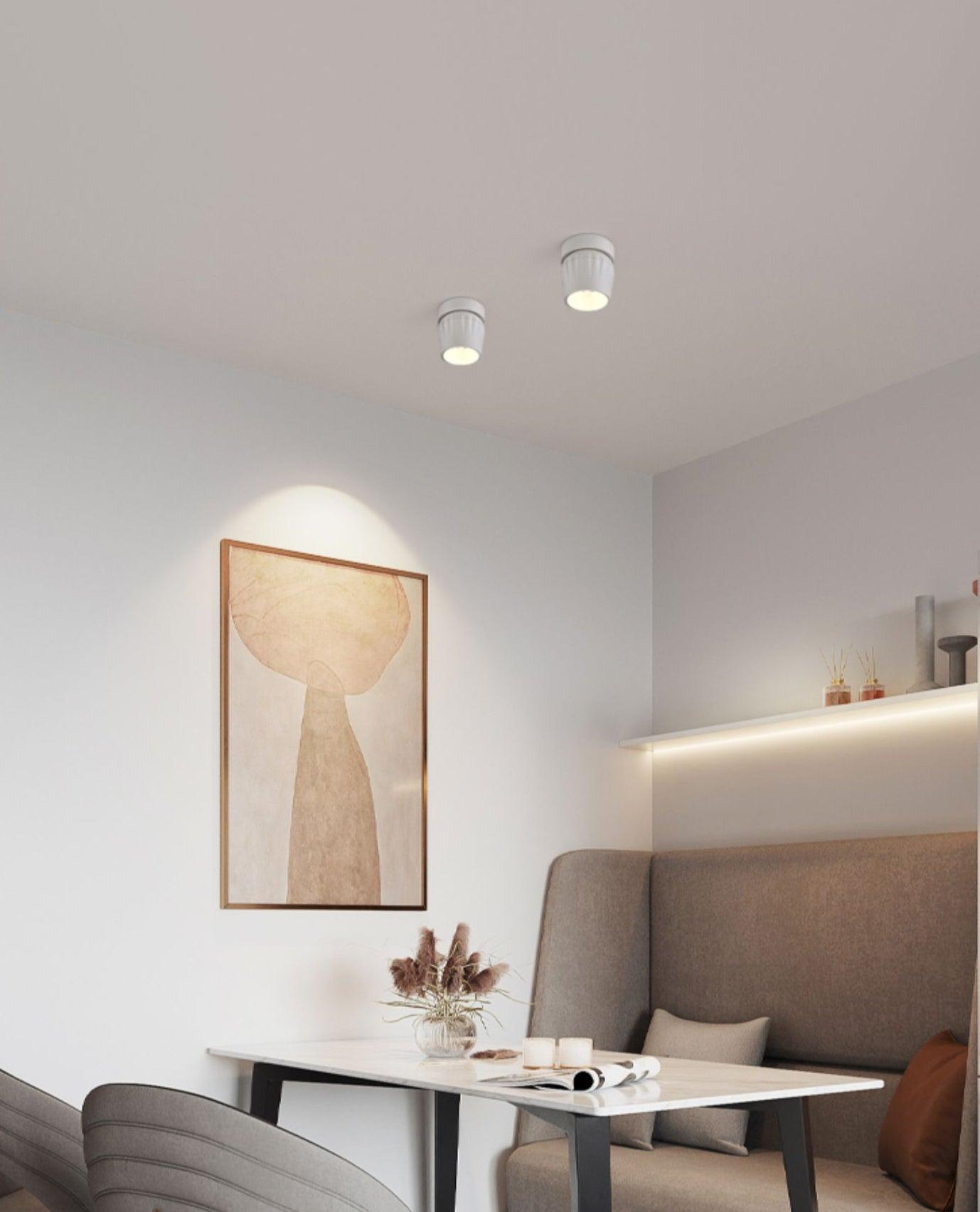 Solara Projecteur aluminium nervuré rotatif minimaliste - Neutralighting