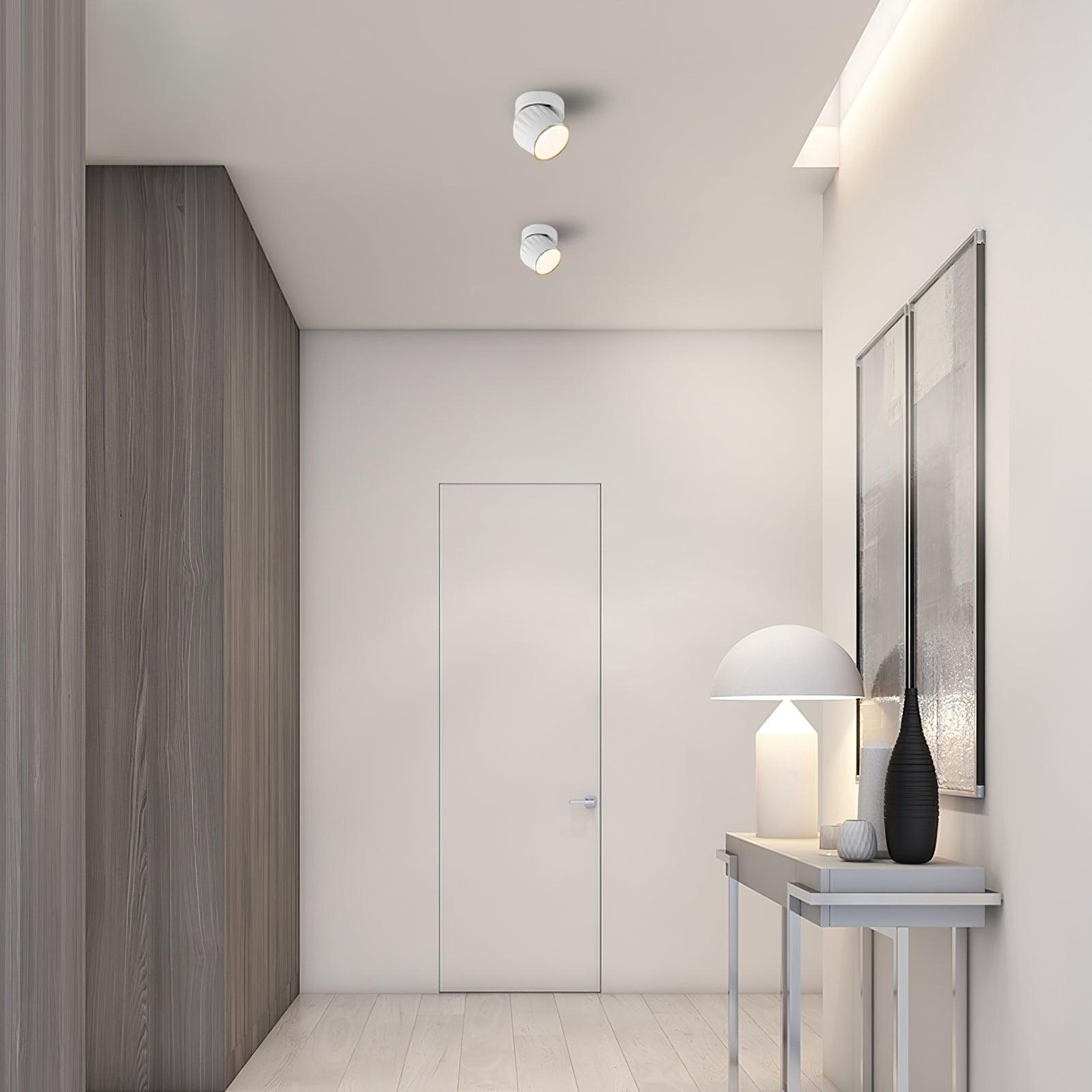 Solara Projecteur aluminium nervuré rotatif minimaliste - Neutralighting