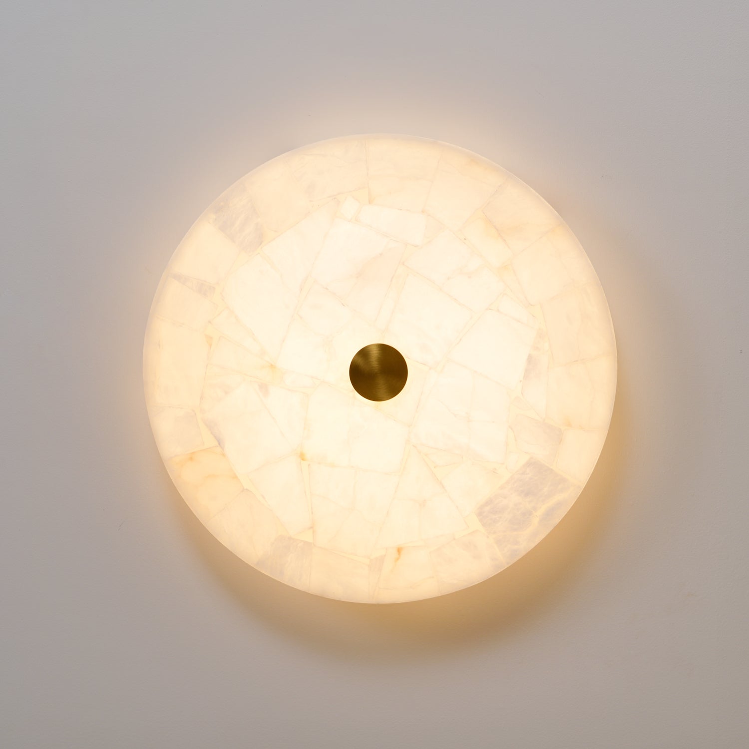 Delya Plafonnier Albâtre LED Rond