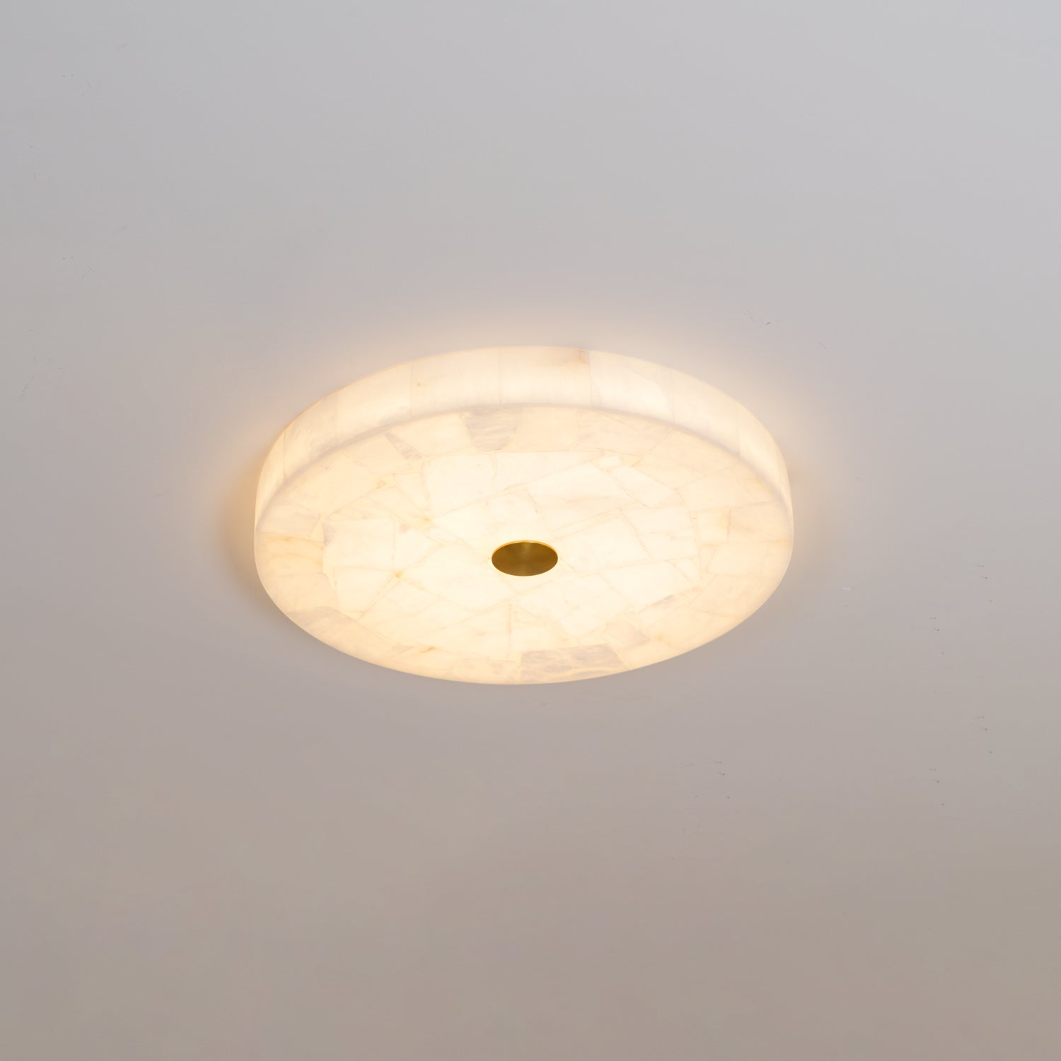Delya Plafonnier Albâtre LED Rond