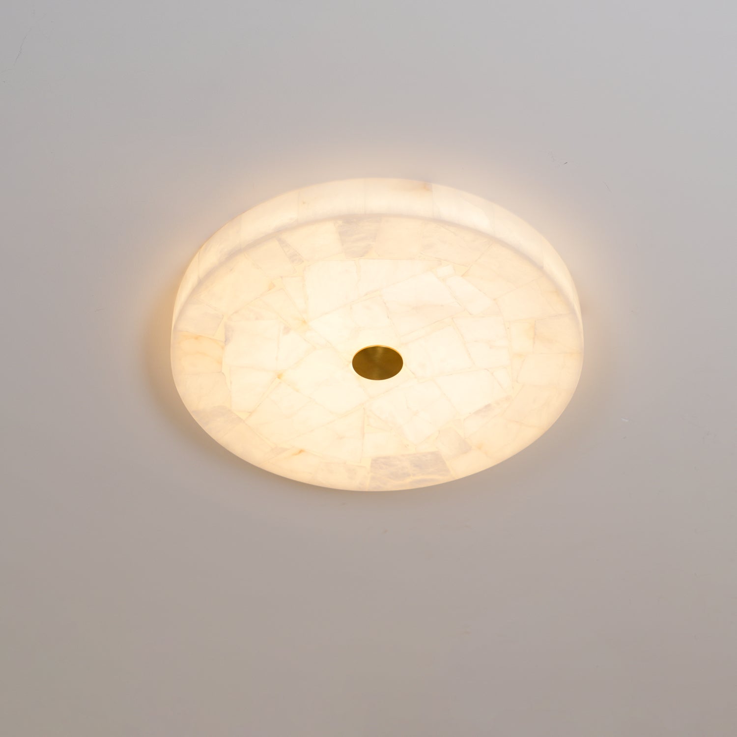 Delya Plafonnier Albâtre LED Rond