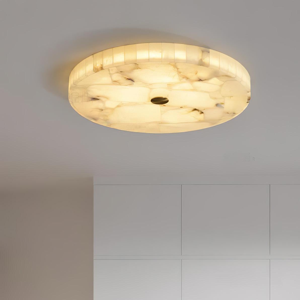 Delya Plafonnier Albâtre LED Rond