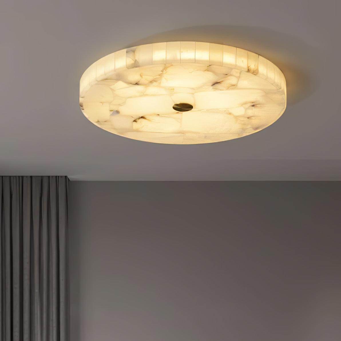 Delya Plafonnier Albâtre LED Rond