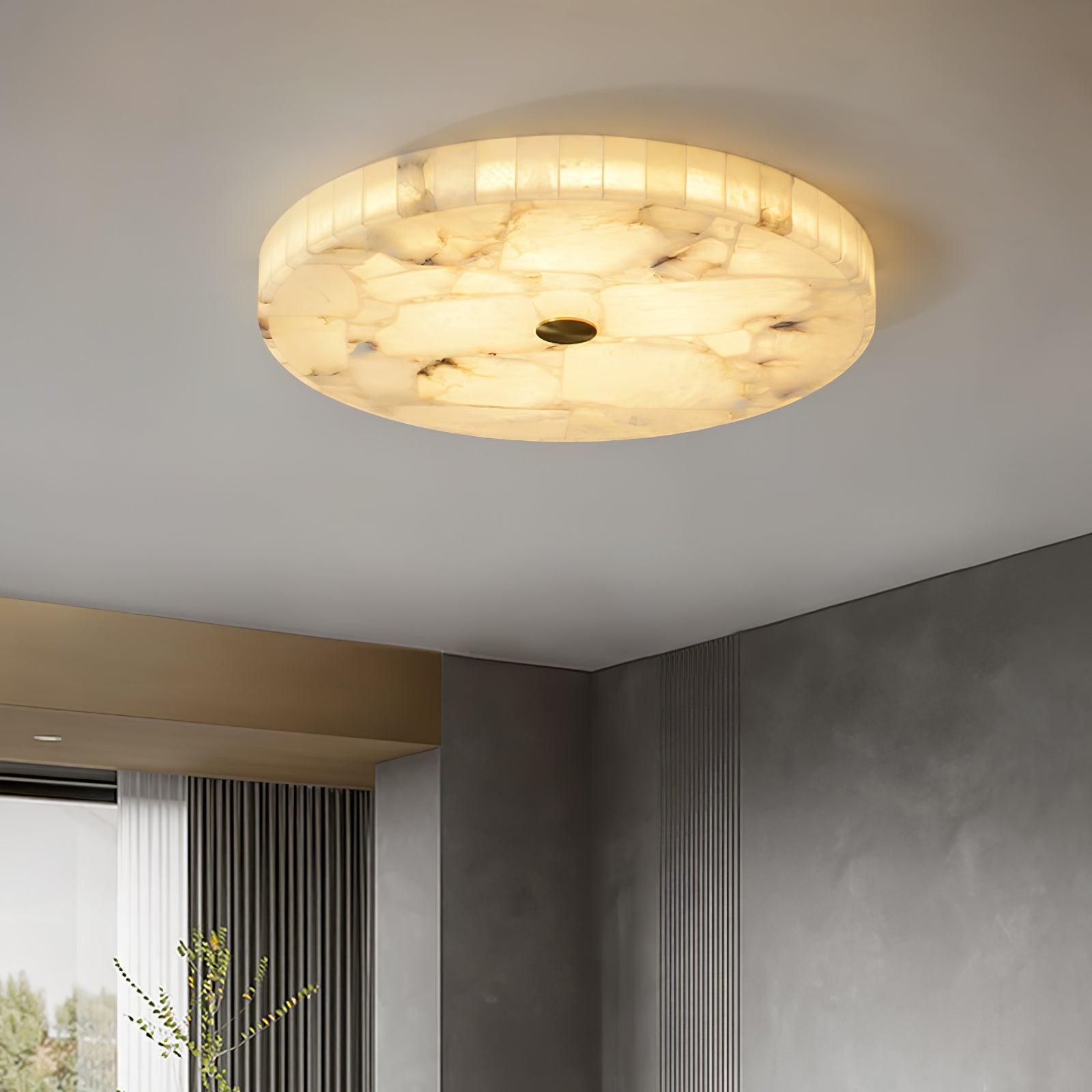 Delya Plafonnier Albâtre LED Rond