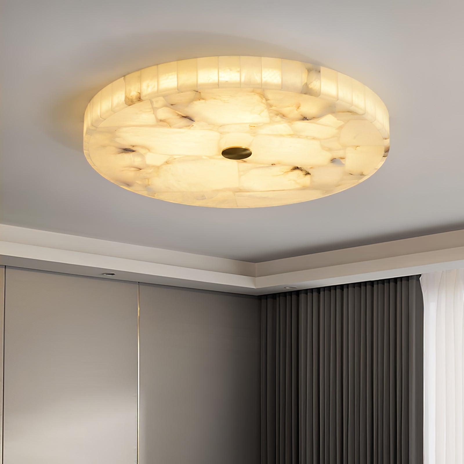 Delya Plafonnier Albâtre LED Rond